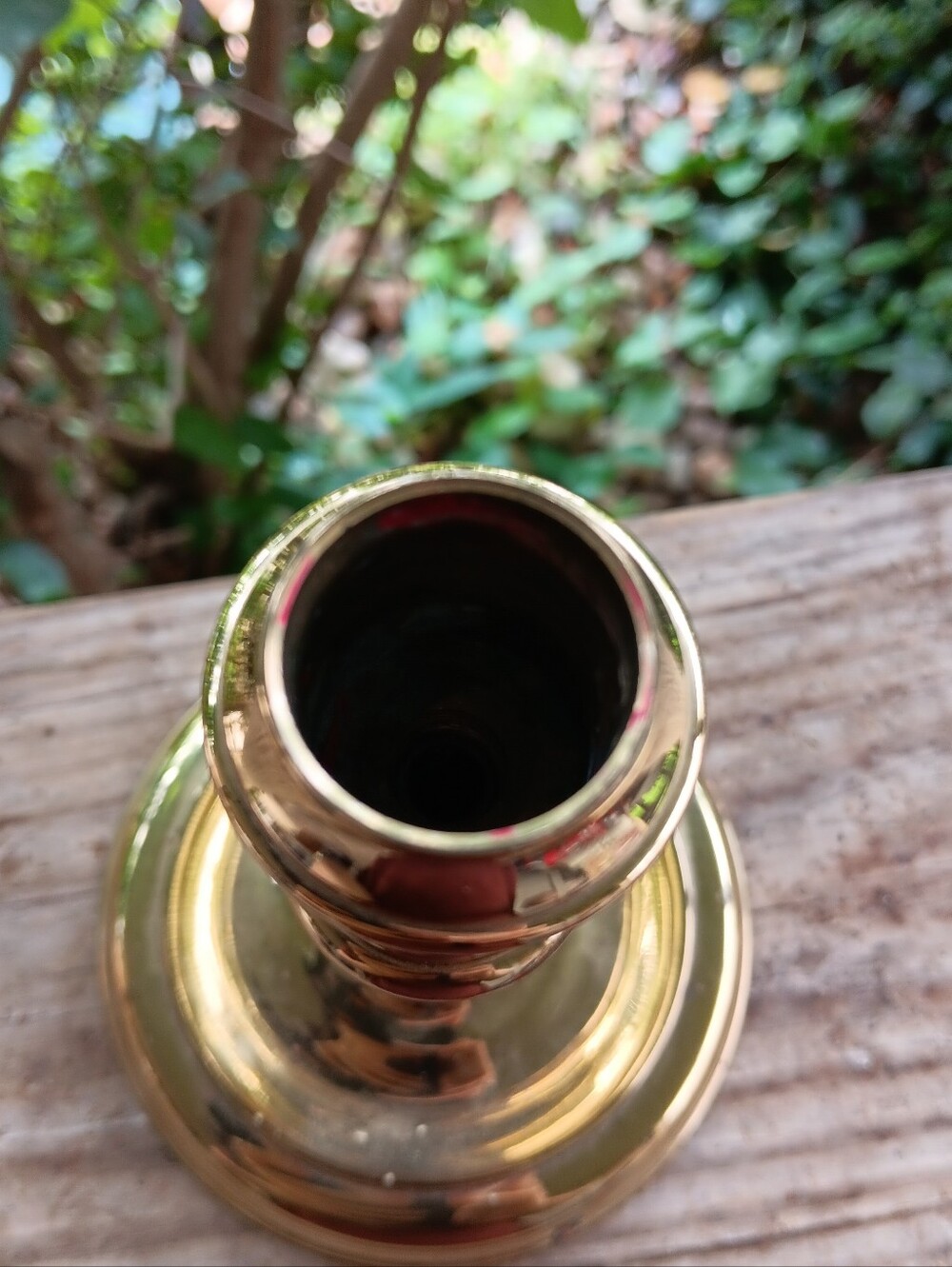 Vintage 6inch Solid Brass USA Candle Holder - Picture 2 of 4